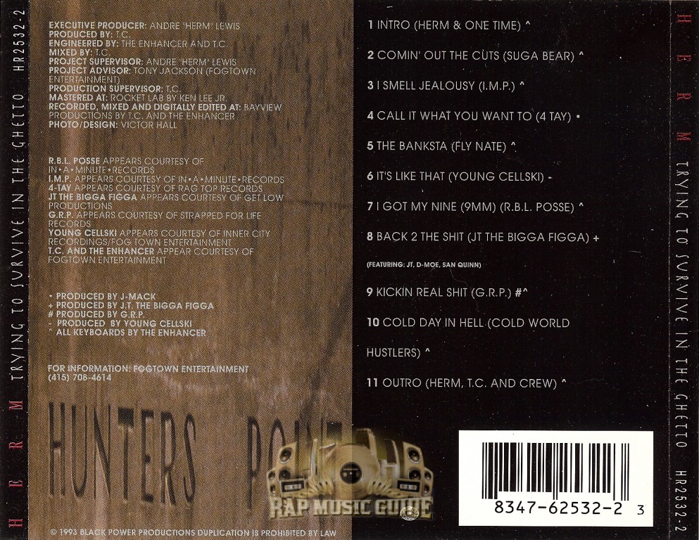 Herm - Trying To Survive In The Ghetto: 1st Press. CD | Rap